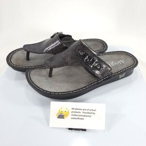 Alegria Vaness Thong Sandal Casual Womens Size 9 VAN-449 Black